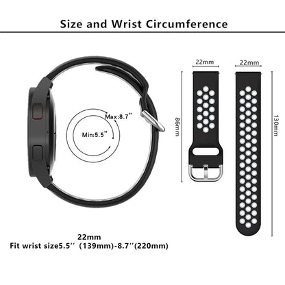 KALEBOL KLB-SSGJ-001 For Samsung Galaxy Watch3 45mm Silicone Band 22mm Watch Strap