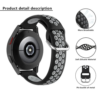 KALEBOL KLB-SSGJ-001 For Samsung Galaxy Watch3 45mm Silicone Band 22mm Watch Strap
