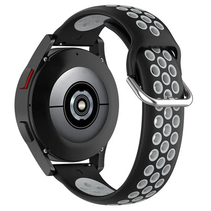 KALEBOL KLB-SSGJ-001 For Samsung Galaxy Watch6 Classic 47mm 43mm Silicone Watch Band 20mm Dual Color