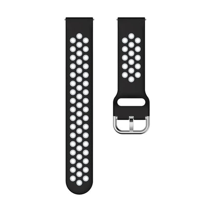 KALEBOL KLB-SSGJ-001 For Samsung Galaxy Watch6 Classic 47mm 43mm Silicone Watch Band 20mm Dual Color