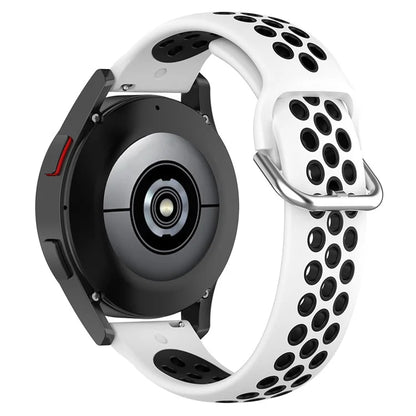 KALEBOL KLB-SSGJ-001 For Samsung Galaxy Watch6 Classic 47mm 43mm Silicone Watch Band 20mm Dual Color
