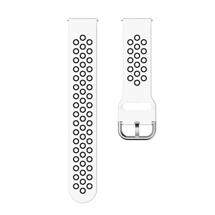 KALEBOL KLB-SSGJ-001 For Samsung Galaxy Watch6 Classic 47mm 43mm Silicone Watch Band 20mm Dual Color