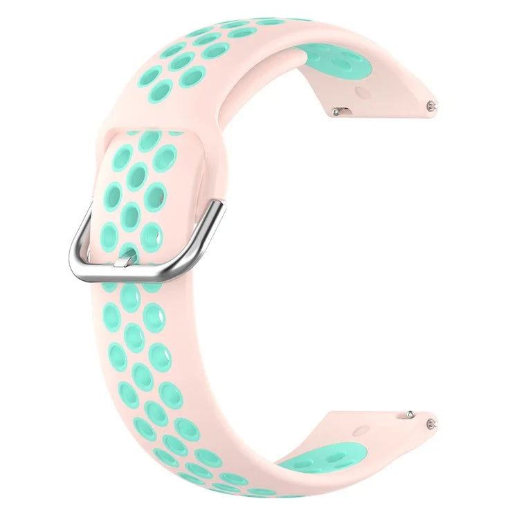 KALEBOL KLB-SSGJ-001 For Samsung Galaxy Watch6 Classic 47mm 43mm Silicone Watch Band 20mm Dual Color
