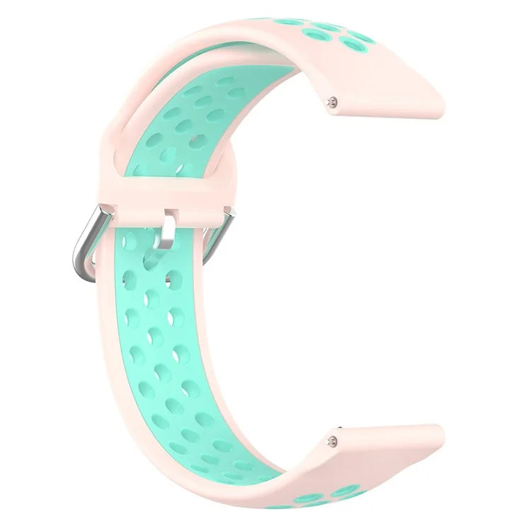 KALEBOL KLB-SSGJ-001 For Samsung Galaxy Watch6 Classic 47mm 43mm Silicone Watch Band 20mm Dual Color