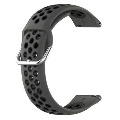 KALEBOL KLB-SSGJ-001 For Samsung Galaxy Watch6 Classic 47mm 43mm Silicone Watch Band 20mm Dual Color