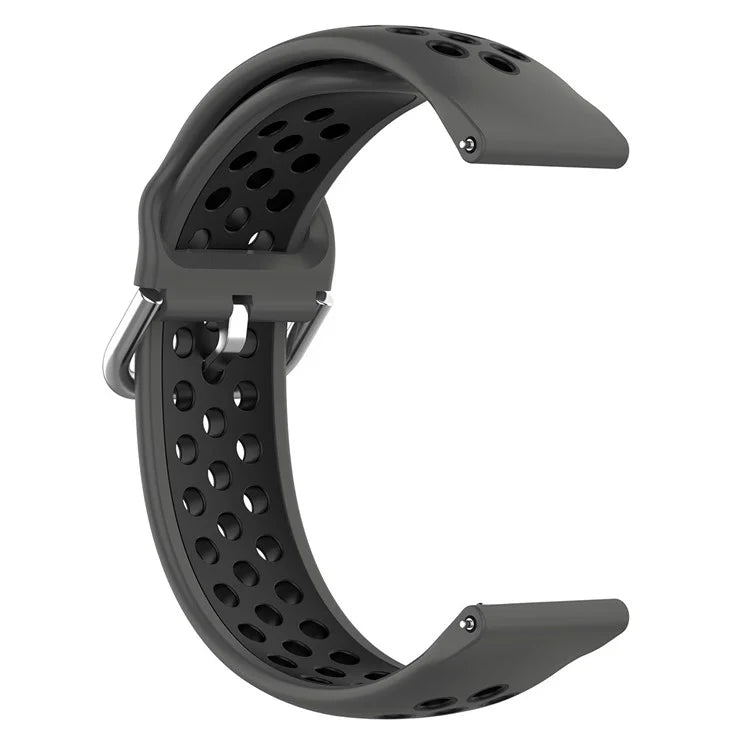 KALEBOL KLB-SSGJ-001 For Samsung Galaxy Watch6 Classic 47mm 43mm Silicone Watch Band 20mm Dual Color