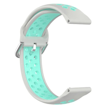 KALEBOL KLB-SSGJ-001 For Samsung Galaxy Watch6 Classic 47mm 43mm Silicone Watch Band 20mm Dual Color