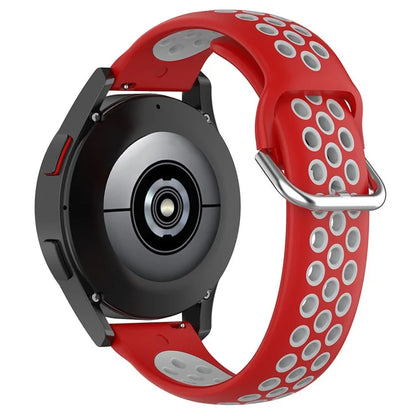 KALEBOL KLB-SSGJ-001 For Samsung Galaxy Watch6 Classic 47mm 43mm Silicone Watch Band 20mm Dual Color
