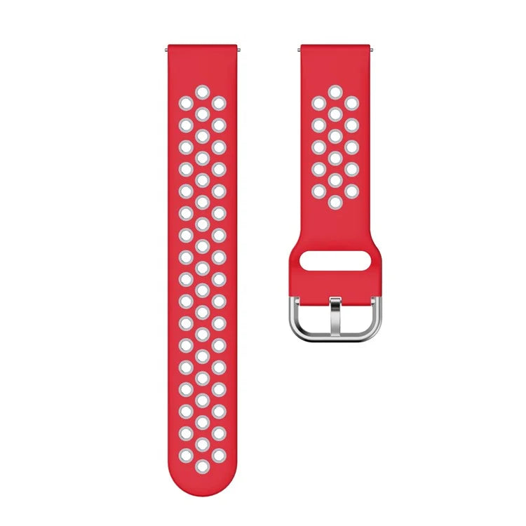 KALEBOL KLB-SSGJ-001 For Samsung Galaxy Watch6 Classic 47mm 43mm Silicone Watch Band 20mm Dual Color