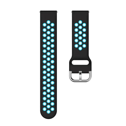 KALEBOL KLB-SSGJ-001 For Samsung Galaxy Watch6 Classic 47mm 43mm Silicone Watch Band 20mm Dual Color