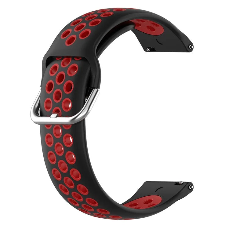 KALEBOL KLB-SSGJ-001 For Samsung Galaxy Watch6 Classic 47mm 43mm Silicone Watch Band 20mm Dual Color