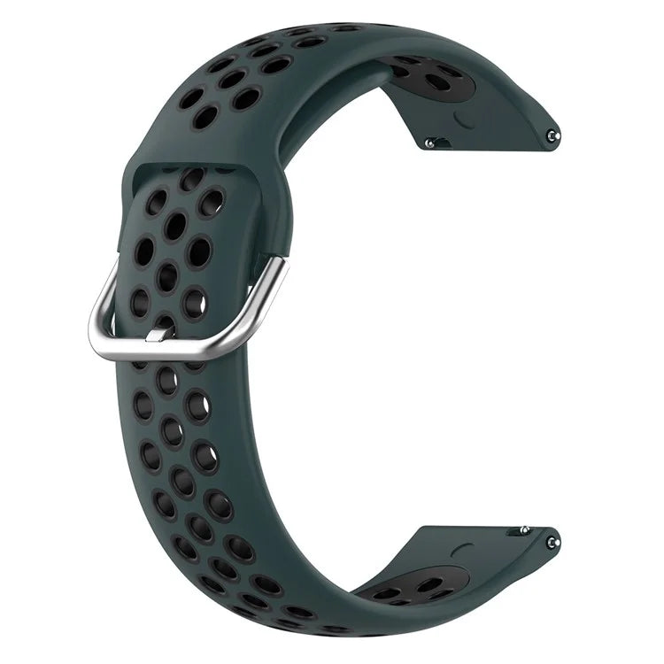 KALEBOL KLB-SSGJ-001 For Samsung Galaxy Watch6 Classic 47mm 43mm Silicone Watch Band 20mm Dual Color