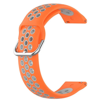 KALEBOL KLB-SSGJ-001 For Samsung Galaxy Watch6 Classic 47mm 43mm Silicone Watch Band 20mm Dual Color