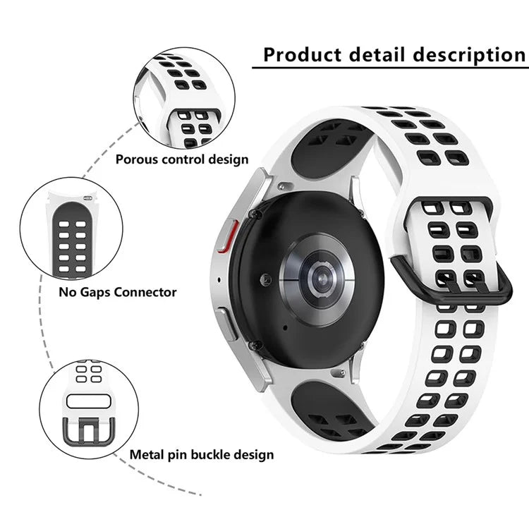 KALEBOL KLB-SSGJ-001 For Samsung Galaxy Watch4 / Watch 5 / Watch6 Silicone Watch Band Soft Strap