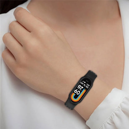 KALEBOL KLB-SSGJ-001 For Xiaomi Smart Band 8 Silicone Watch Band Waterproof Strap