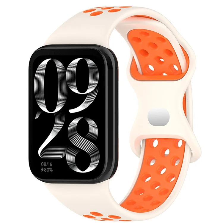 KALEBOL KLB-SSGJ-002 For Xiaomi Smart Band 8 Pro / Redmi Watch 4 Silicone Strap Dual Color