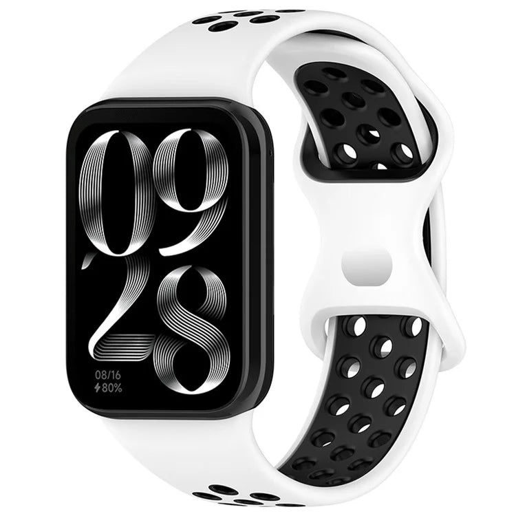 KALEBOL KLB-SSGJ-002 For Xiaomi Smart Band 8 Pro / Redmi Watch 4 Silicone Strap Dual Color
