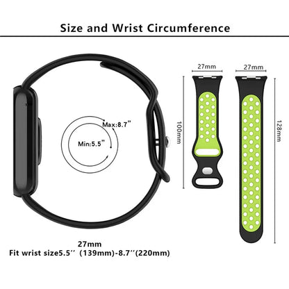 KALEBOL KLB-SSGJ-002 For Xiaomi Smart Band 8 Pro / Redmi Watch 4 Silicone Strap Dual Color