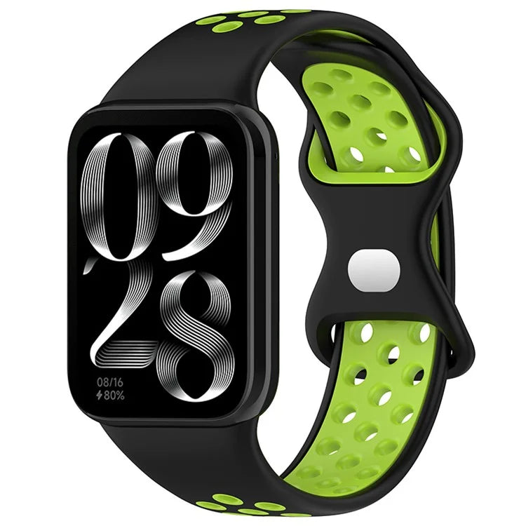 KALEBOL KLB-SSGJ-002 For Xiaomi Smart Band 8 Pro / Redmi Watch 4 Silicone Strap Dual Color