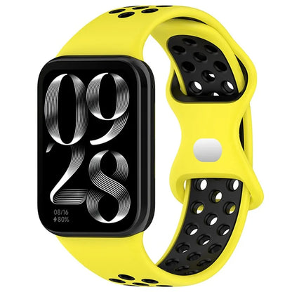 KALEBOL KLB-SSGJ-002 For Xiaomi Smart Band 8 Pro / Redmi Watch 4 Silicone Strap Dual Color