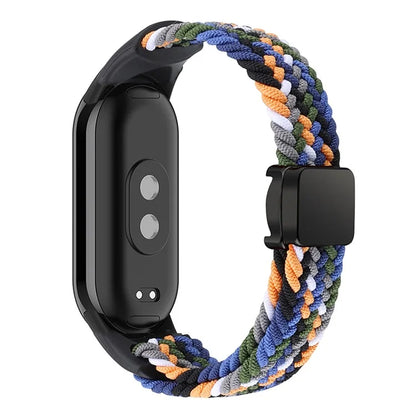 Magnetic Braided Nylon Strap for Xiaomi Smart Band 8 Replacement Watch Band