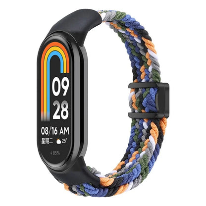 Magnetic Braided Nylon Strap for Xiaomi Smart Band 8 Replacement Watch Band