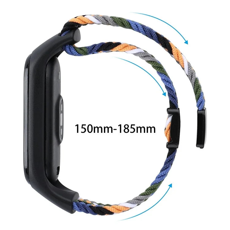 Magnetic Braided Nylon Strap for Xiaomi Smart Band 8 Replacement Watch Band