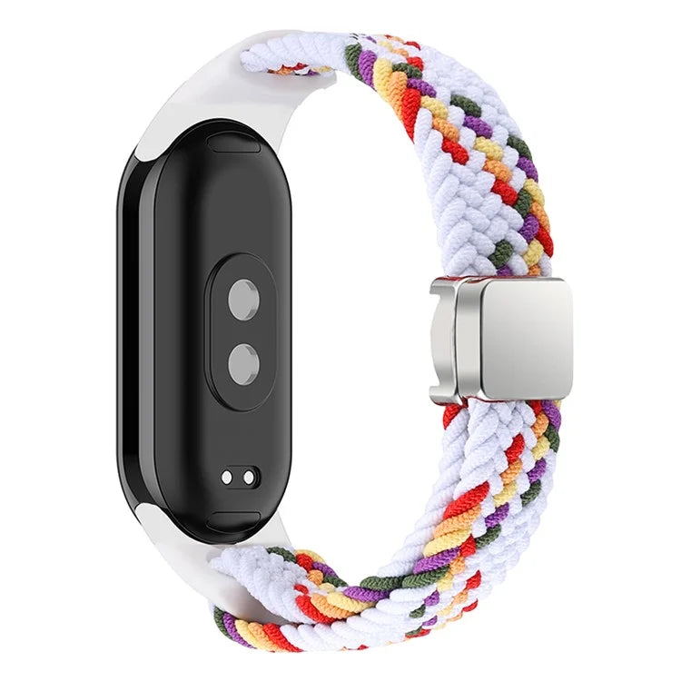 Magnetic Braided Nylon Strap for Xiaomi Smart Band 8 Replacement Watch Band