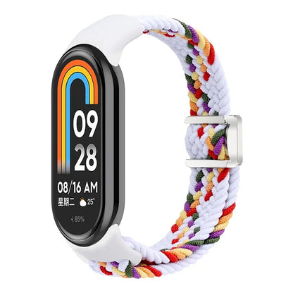 Magnetic Braided Nylon Strap for Xiaomi Smart Band 8 Replacement Watch Band