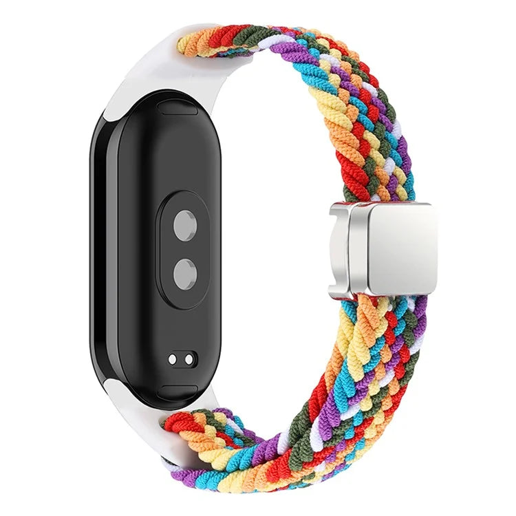 Magnetic Braided Nylon Strap for Xiaomi Smart Band 8 Replacement Watch Band