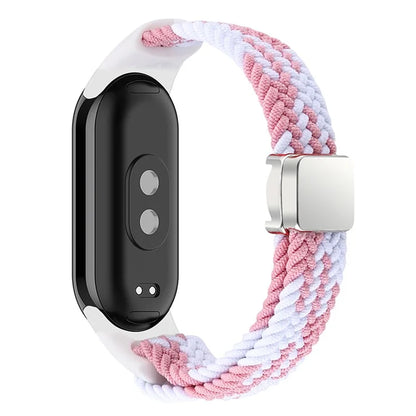 Magnetic Braided Nylon Strap for Xiaomi Smart Band 8 Replacement Watch Band