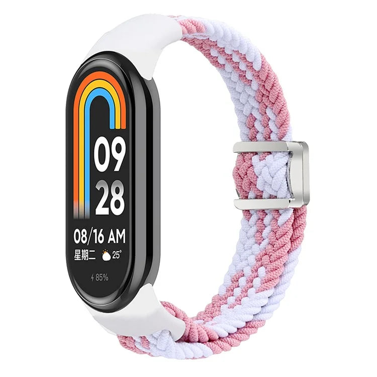 Magnetic Braided Nylon Strap for Xiaomi Smart Band 8 Replacement Watch Band