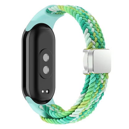 Magnetic Braided Nylon Strap for Xiaomi Smart Band 8 Replacement Watch Band