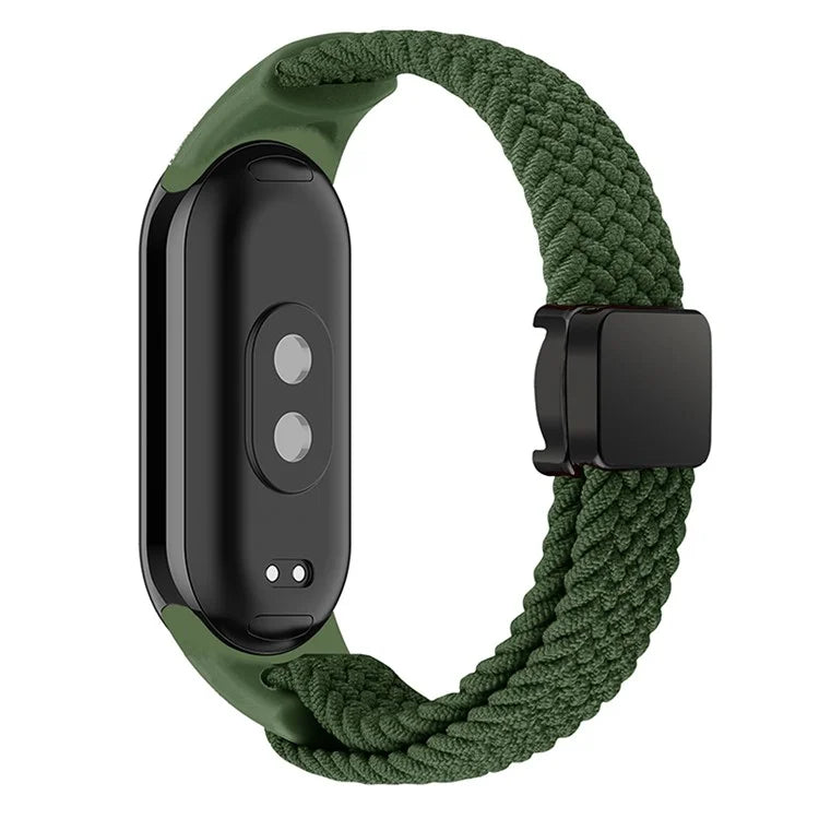 Magnetic Braided Nylon Strap for Xiaomi Smart Band 8 Replacement Watch Band