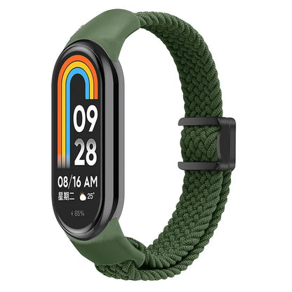 Magnetic Braided Nylon Strap for Xiaomi Smart Band 8 Replacement Watch Band