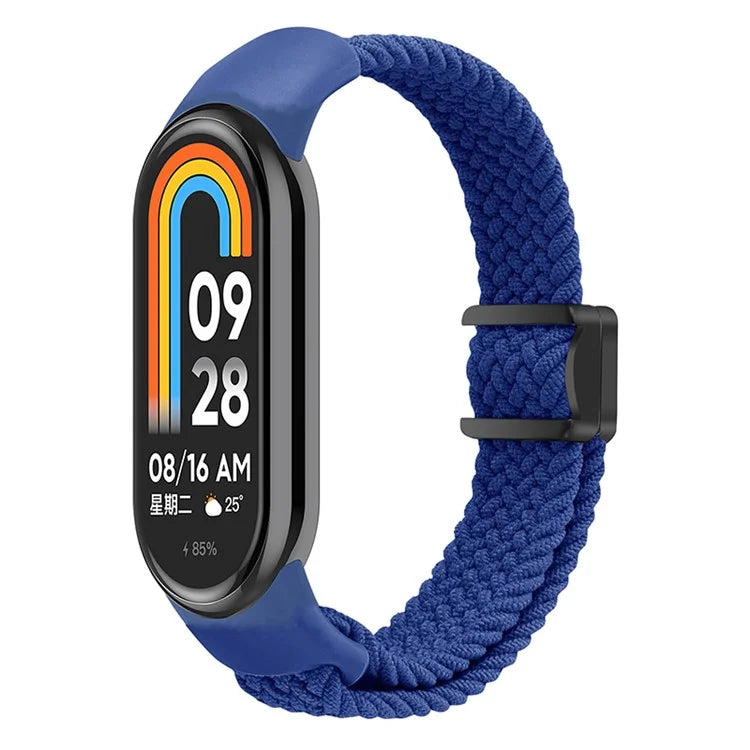 Magnetic Braided Nylon Strap for Xiaomi Smart Band 8 Replacement Watch Band