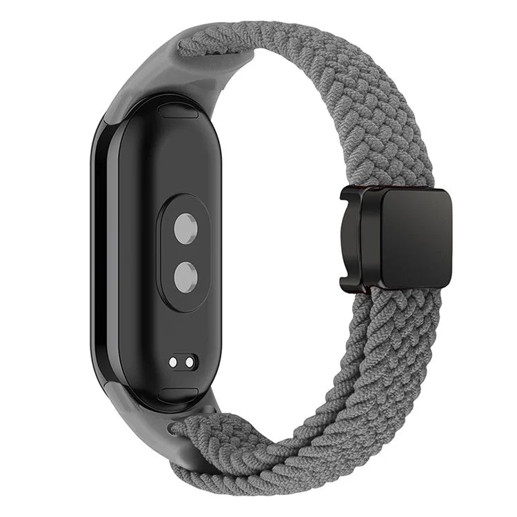 Magnetic Braided Nylon Strap for Xiaomi Smart Band 8 Replacement Watch Band