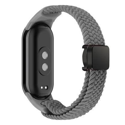 Magnetic Braided Nylon Strap for Xiaomi Smart Band 8 Replacement Watch Band
