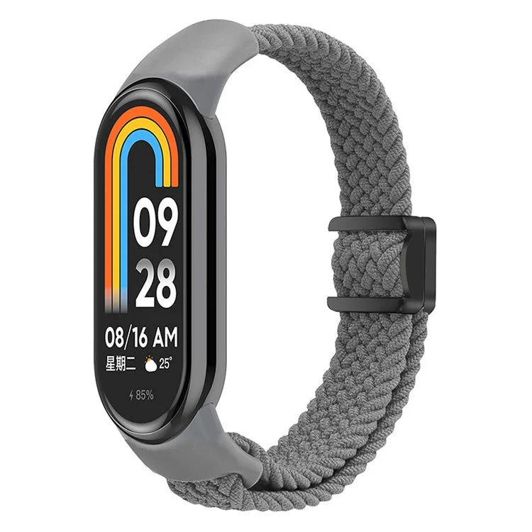 Magnetic Braided Nylon Strap for Xiaomi Smart Band 8 Replacement Watch Band