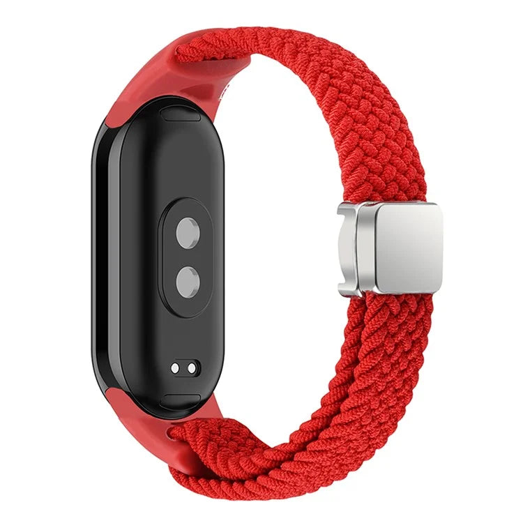 Magnetic Braided Nylon Strap for Xiaomi Smart Band 8 Replacement Watch Band