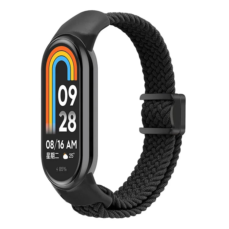 Magnetic Braided Nylon Strap for Xiaomi Smart Band 8 Replacement Watch Band