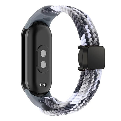 Magnetic Braided Nylon Strap for Xiaomi Smart Band 8 Replacement Watch Band