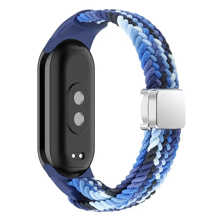 Magnetic Braided Nylon Strap for Xiaomi Smart Band 8 Replacement Watch Band