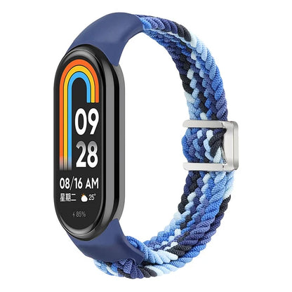 Magnetic Braided Nylon Strap for Xiaomi Smart Band 8 Replacement Watch Band