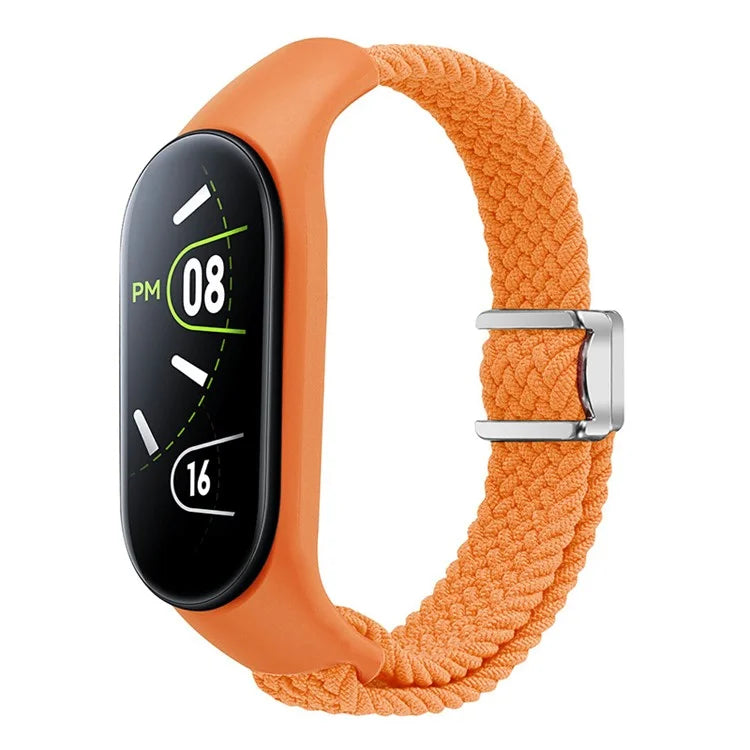 For Xiaomi Mi Band 3 / 4 / 5 / 6 / 7 Braided Nylon Strap Magnetic Watch Band