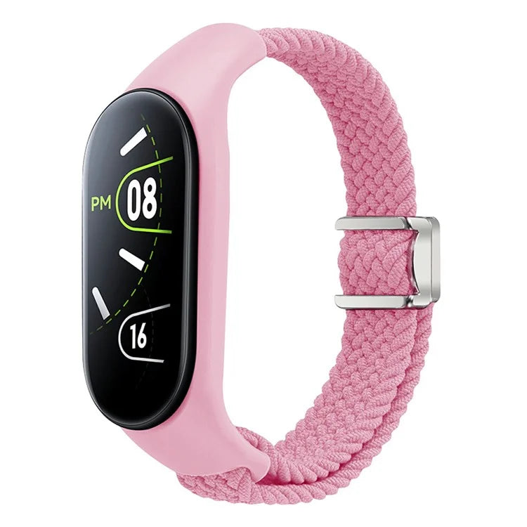 For Xiaomi Mi Band 3 / 4 / 5 / 6 / 7 Braided Nylon Strap Magnetic Watch Band