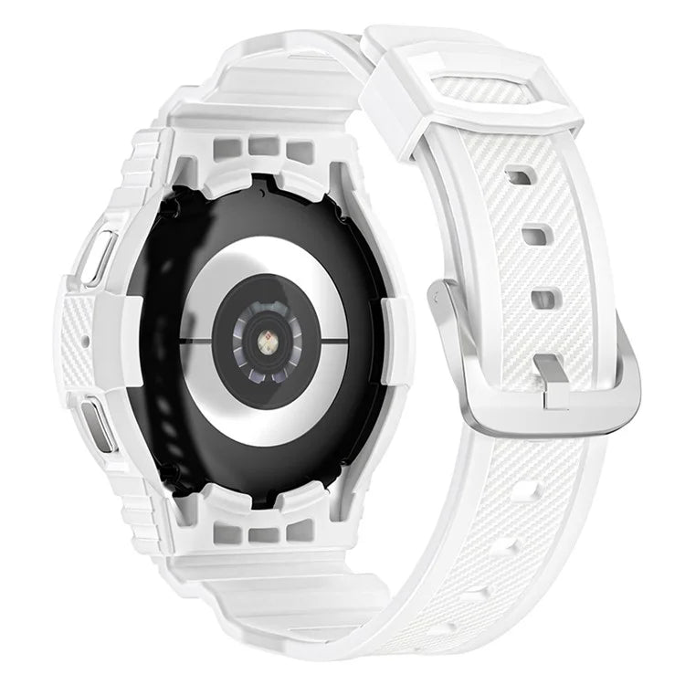 For Samsung Galaxy Watch4 44mm / Watch 5 44mm Replacement Band TPU Watch Strap with Case Cover