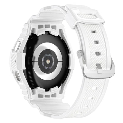 For Samsung Galaxy Watch4 44mm / Watch 5 44mm Replacement Band TPU Watch Strap with Case Cover