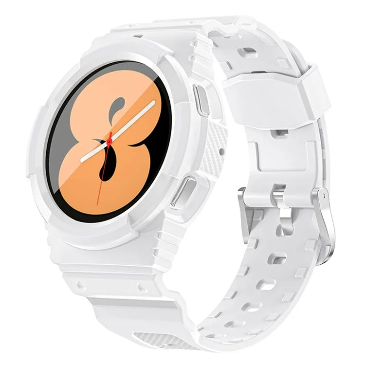 For Samsung Galaxy Watch4 44mm / Watch 5 44mm Replacement Band TPU Watch Strap with Case Cover