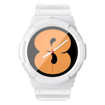 For Samsung Galaxy Watch4 44mm / Watch 5 44mm Replacement Band TPU Watch Strap with Case Cover